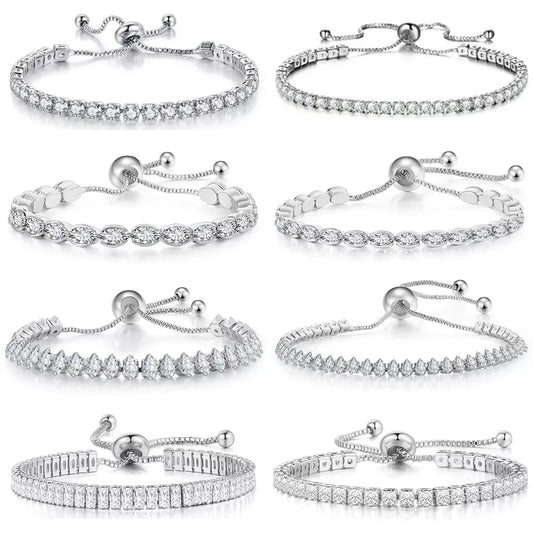 Fashionable Zircon Tennis Bracelets